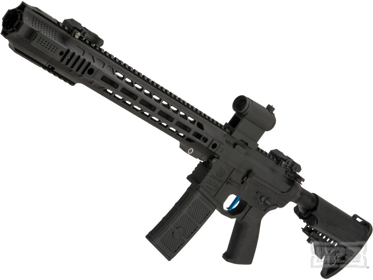 Evike Performance Shop Custom EMG / SAI GRY AR-15 AEG Training Rifle (Configuration: Carbine / Black / Black Export Furniture / 365 FPS/ With battery)