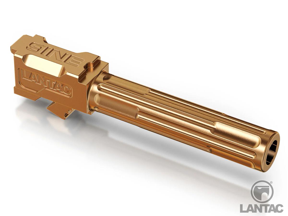 LanTac USA LLC 9INE 9mm Match Grade 1:10 Twist Fluted Barrel (Model: GLOCK 19 / Bronze)