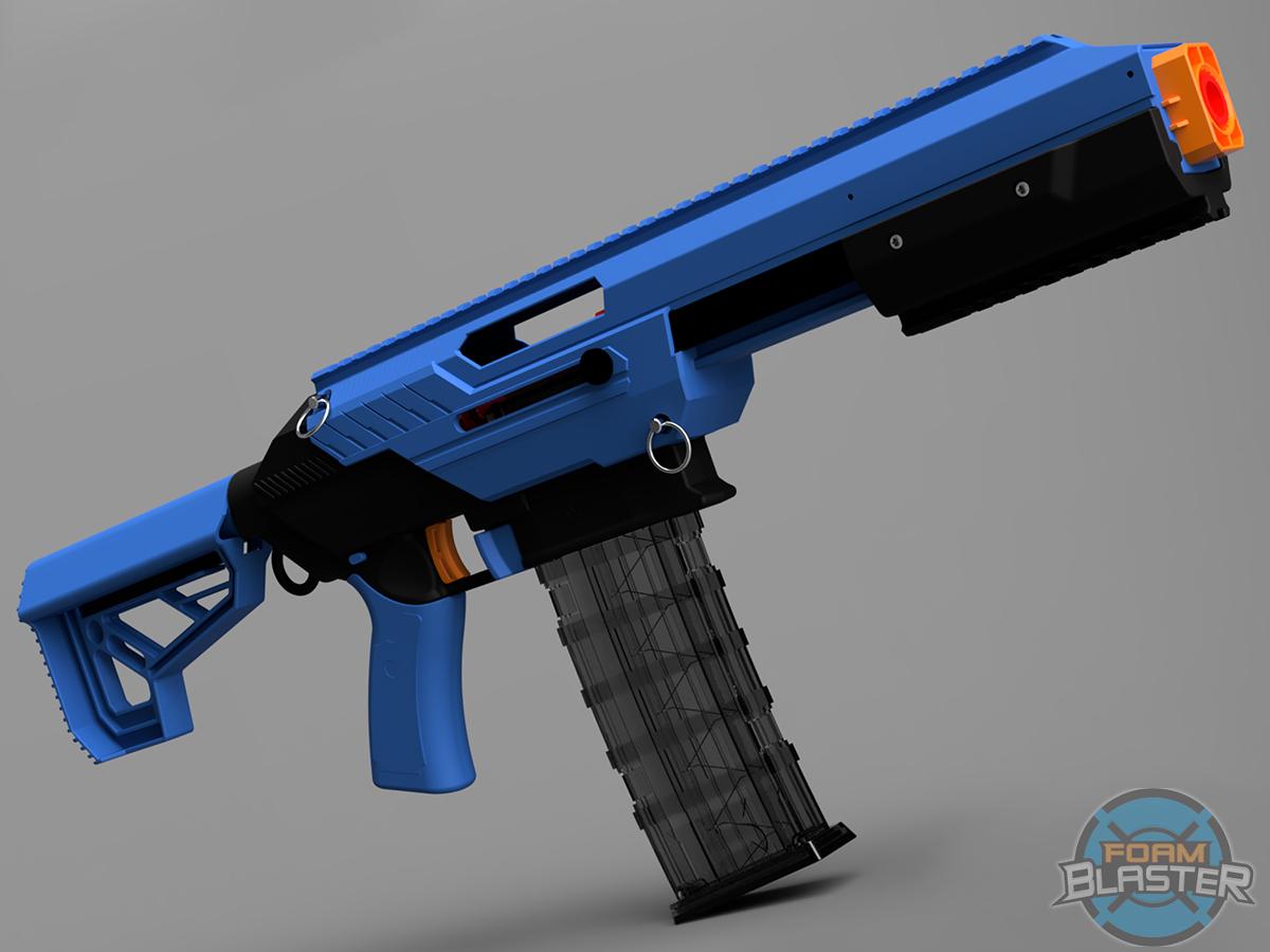Jet Blaster CEDA Foam Blaster Dart Gun (Model: Omni / Blue)