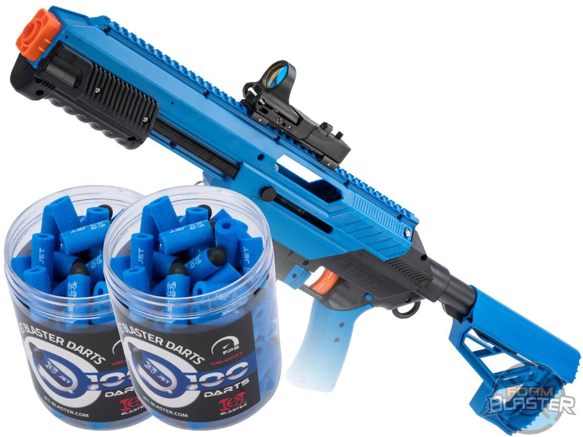 Jet Blaster CEDA Foam Blaster Dart Gun (Model: Model S / Blue / Add 1000 Darts)