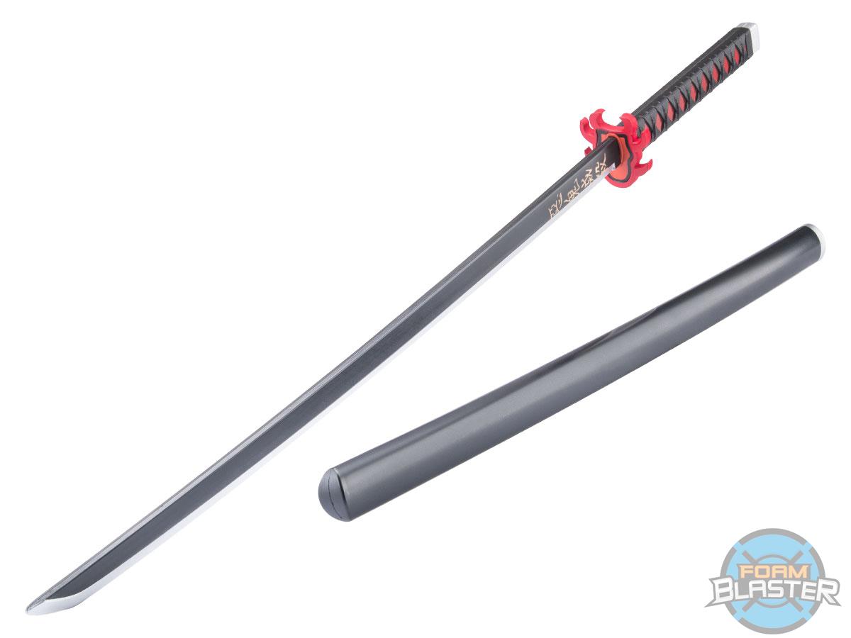 Foam Blaster Replica PU Foam Prop Weapons for Cosplay & LARP (Model: Fire Demon Sword)