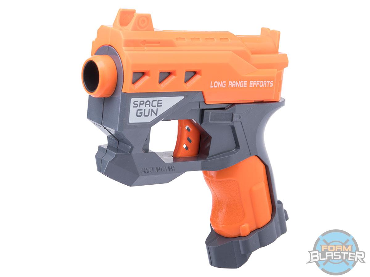 Foam Blaster Dual Pistol Set w/ Electronic Auto Reset Shooting Targets