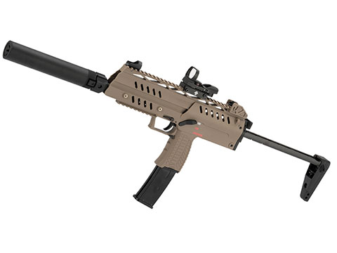 Evike.com Custom Valkyrie SMG-8 Gas Blowback Airsoft Rapid Deployment Rifle (Color: Dark Earth)