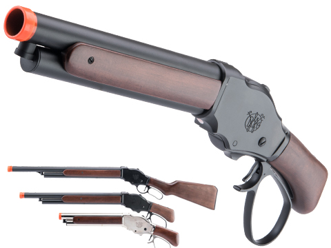 6mmproshop x Golden Eagle M1887 Lever Action Gas Airsoft Shotgun (Color: Black / Standard / Wild Lever)