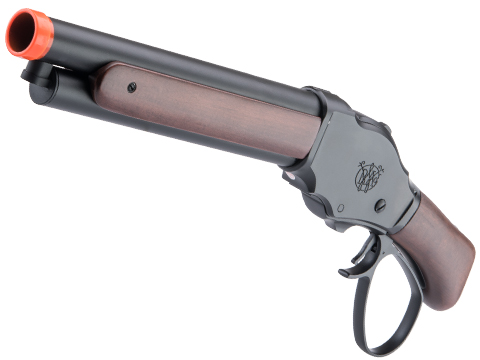 6mmproshop x Golden Eagle M1887 Lever Action Gas Airsoft Shotgun (Color: Black / Compact / Wild Lever)