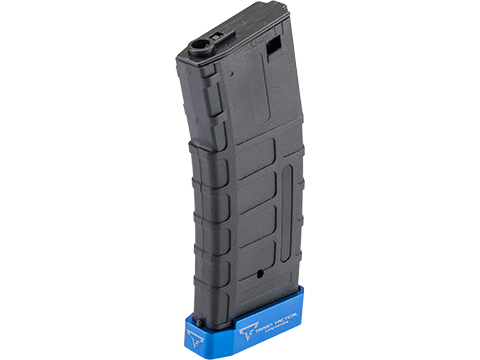6mmProShop TTI Licensed 50rd Polymer Mid-Cap Magazine w/ Extended Baseplate for M4 Airsoft AEG Rifles (Color: Blue)