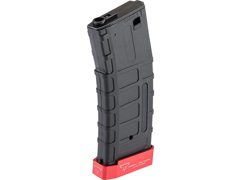 6mmProShop TTI Licensed 50rd Polymer Mid-Cap Magazine w/ Extended Baseplate for M4 Series Airsoft AEG Rifles (Color: Red)