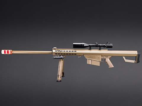 6mmProShop x Barrett M82A1 Bolt Action Powered Airsoft Sniper Rifle (Color: Tan)