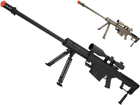 6mmProShop Barrett Licensed M107A1 Gen2 Long Range Airsoft AEG Sniper Rifle (Color: Black / 20 Barrel)