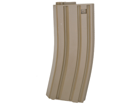 6mmProShop 140rd Mid-Cap Magazine for M4 Airsoft AEG Rifles (Color: Desert / Single Magazine)