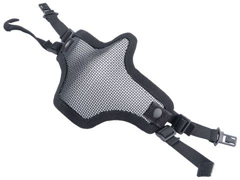 6mmProShop Iron Face Mesh Striker V1 Lower Half Mask for Use with Bump Helmets (Color: Black)