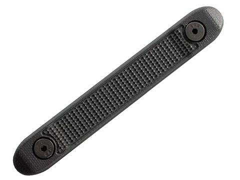 Hogue KeyMod G10 Rail Cover with Mini Piranha Texture (Color: Solid Black)