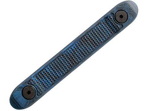 Hogue KeyMod G10 Rail Cover with Mini Piranha Texture (Color: Blue Lava)