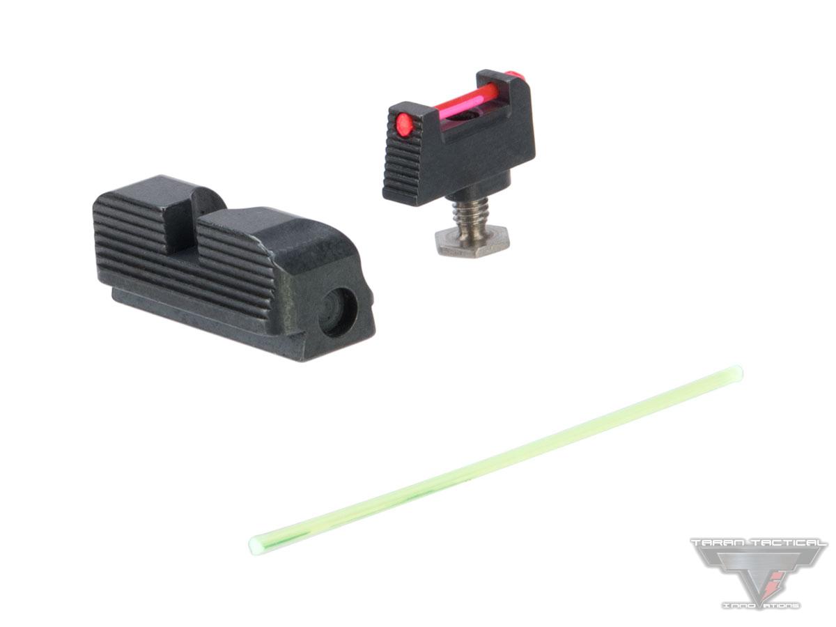Taran Tactical Innovations Ultimate Fiber Optic Sight Set for GLOCK MOS
