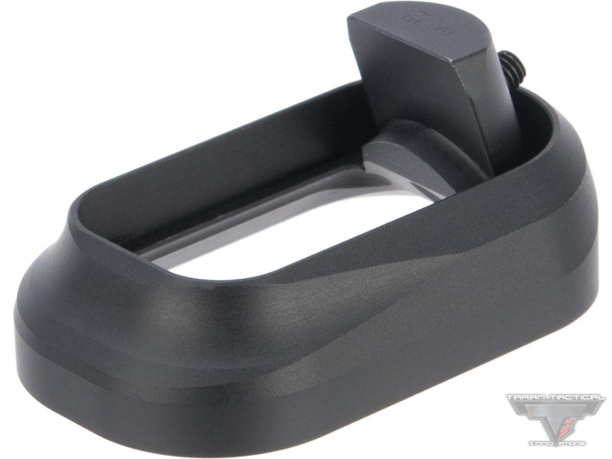Taran Tactical Innovations Competition Mag Well for GLOCK Pistols (Model: Gen 3 17/22/34/35 / Flat Black)