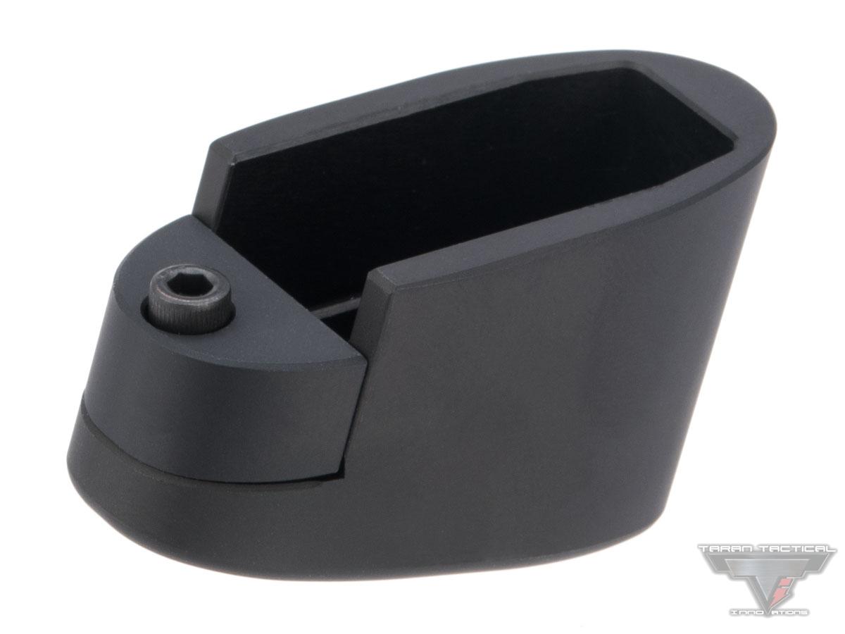 Taran Tactical Innovations Extended +1/2 Base Pad for Smith and Wesson M&P Shield 9mm / .40 S&W Mags (Color: Flat Black)
