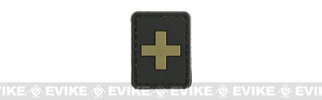 Evike.com PVC Hook and Loop Letters & Numbers Patch Black/Tan (Symbol: +)
