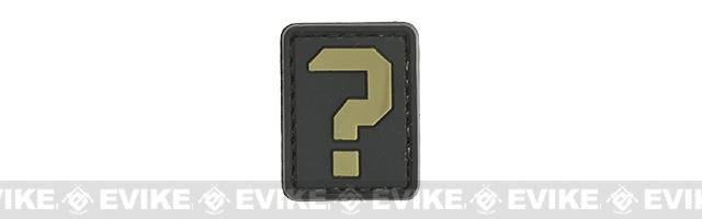 Evike.com PVC Hook and Loop Letters & Numbers Patch Black/Tan (Symbol: ?)