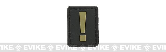 Evike.com PVC Hook and Loop Letters & Numbers Patch Black/Tan (Symbol: !)