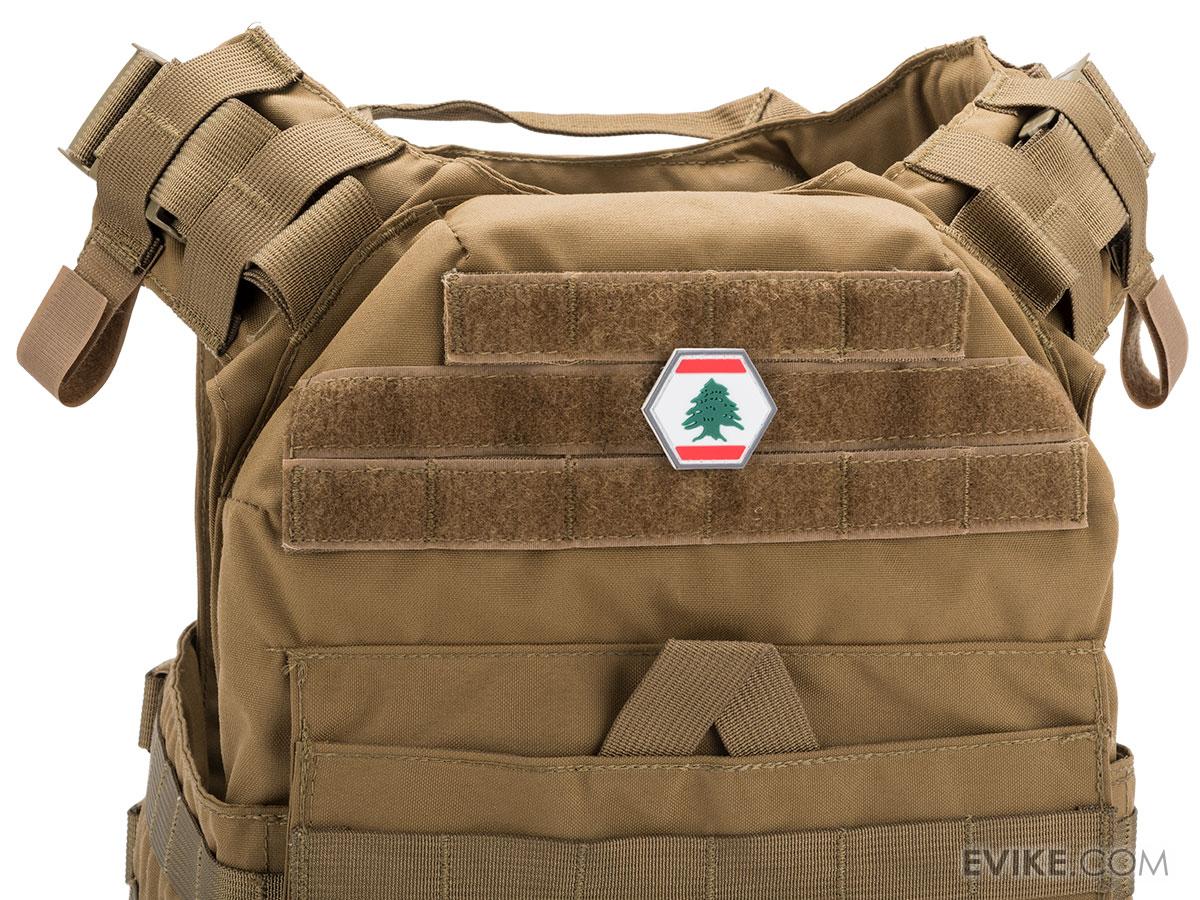 "Operator Profile PVC Hex Patch" Flag Series (Model Lebanon), Tactical