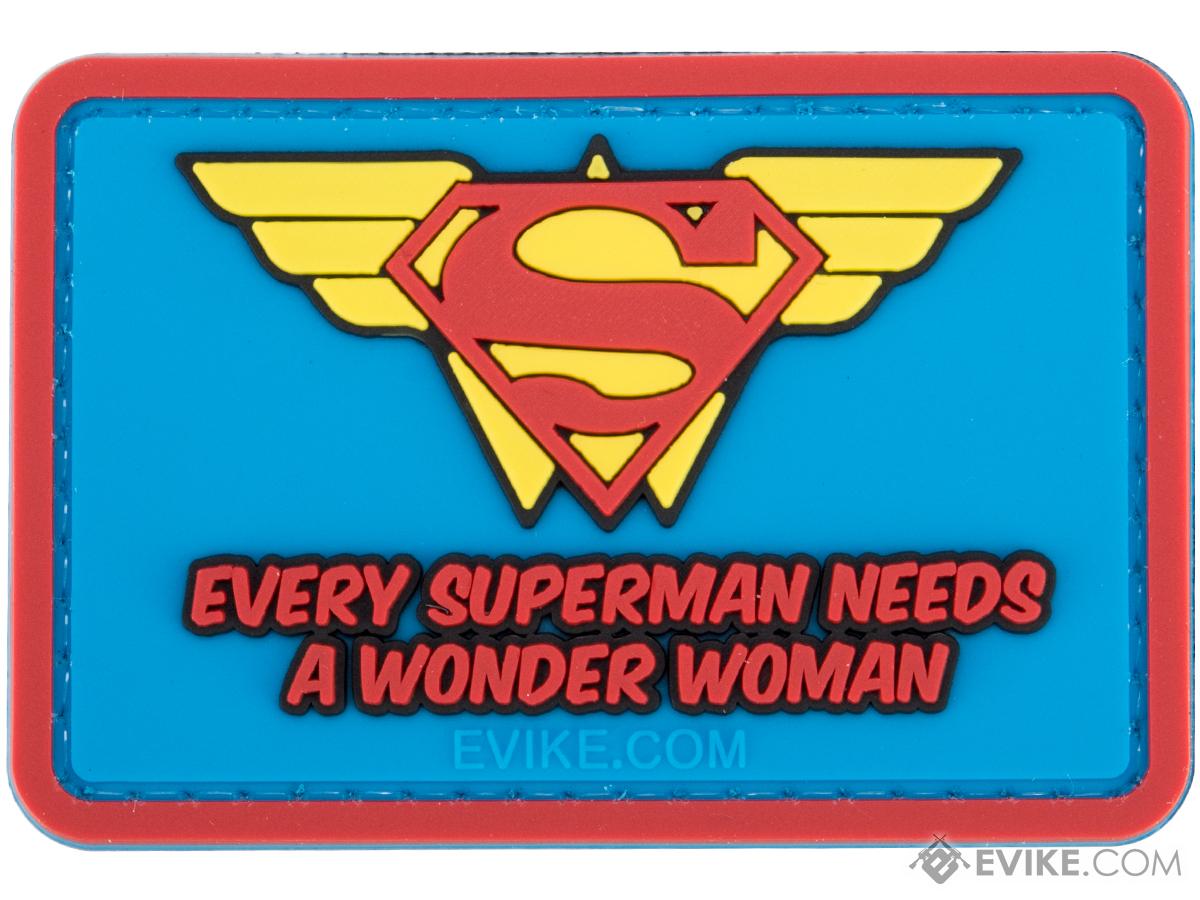 Evike.com Every Superman Needs a Wonder Woman PVC Morale Patch