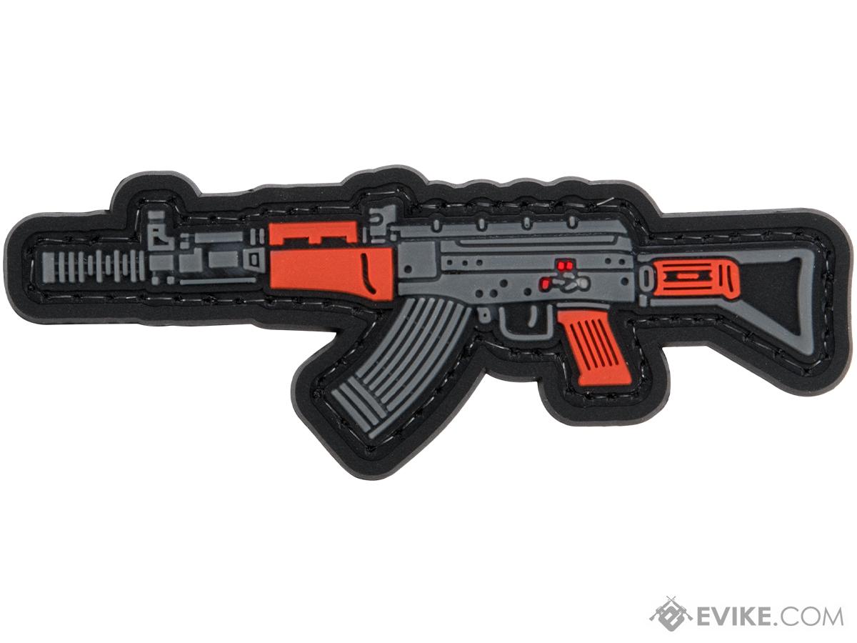 Evike.com PVC Morale Patch Mini Gun Series (Model: Type 81 / Black)