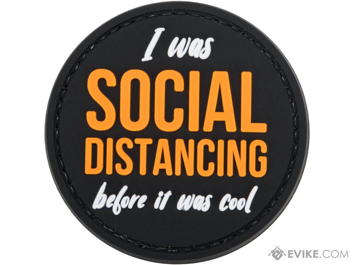 Evike.com COVID-19 Awareness PVC Morale Patches (Style: Social Distancing Before It Was Cool)