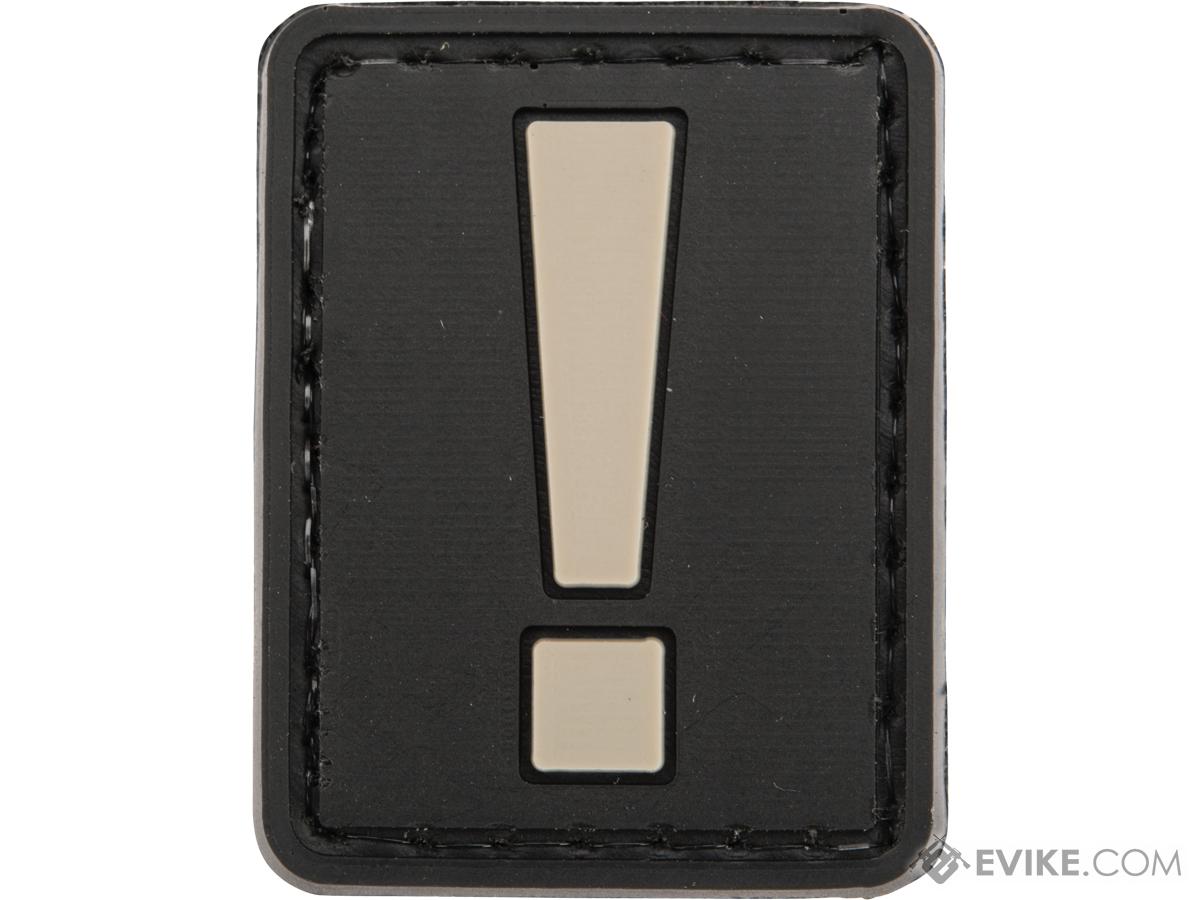 Evike.com PVC Hook and Loop Letters & Numbers Patch Black/Grey (Symbol: !)