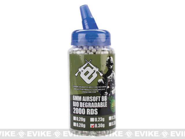 Evike.com 0.30g Sniper Max Grade Biodegradable 6mm Airsoft BBs - 2000rds