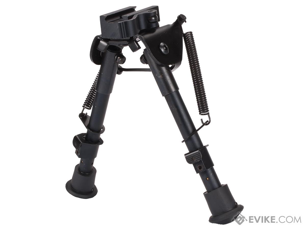 Evike.com All-Platform Real Steel Retractable Harris Type Bipod (RIS + Stud Sniper Mount)