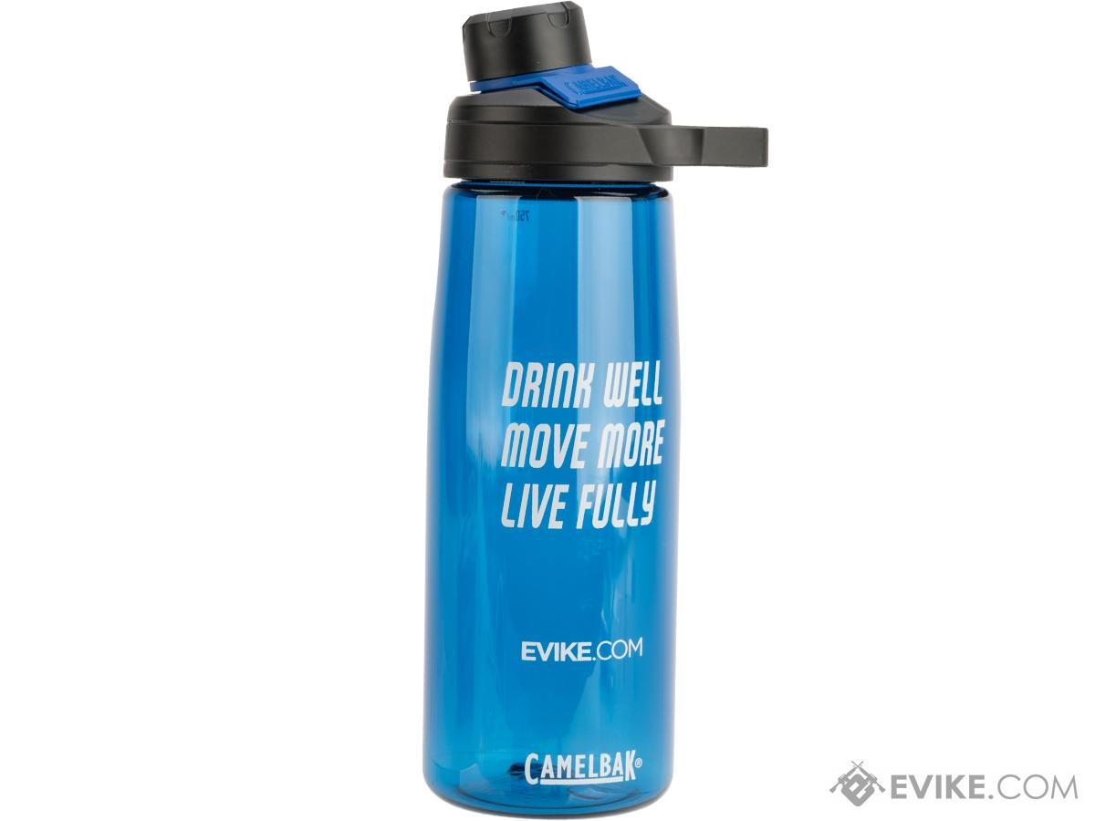 CamelBak x Evike.com Chute Mag 25oz .75L Water Bottle (Design: Drink, Move, Live / Blue)