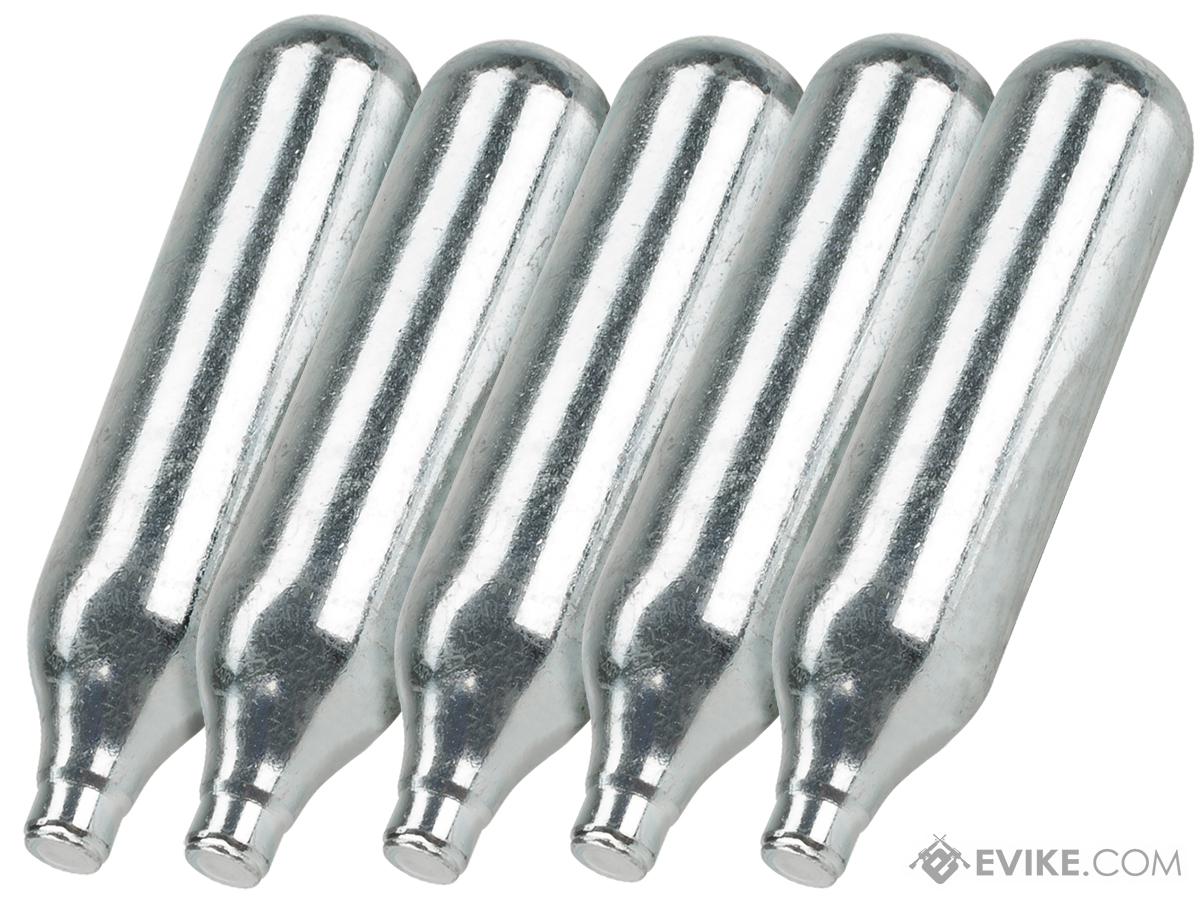 12 Gram CO2 Cartridge for Airsoft and Air Gun (Quantity: Box of 5 / Evike)