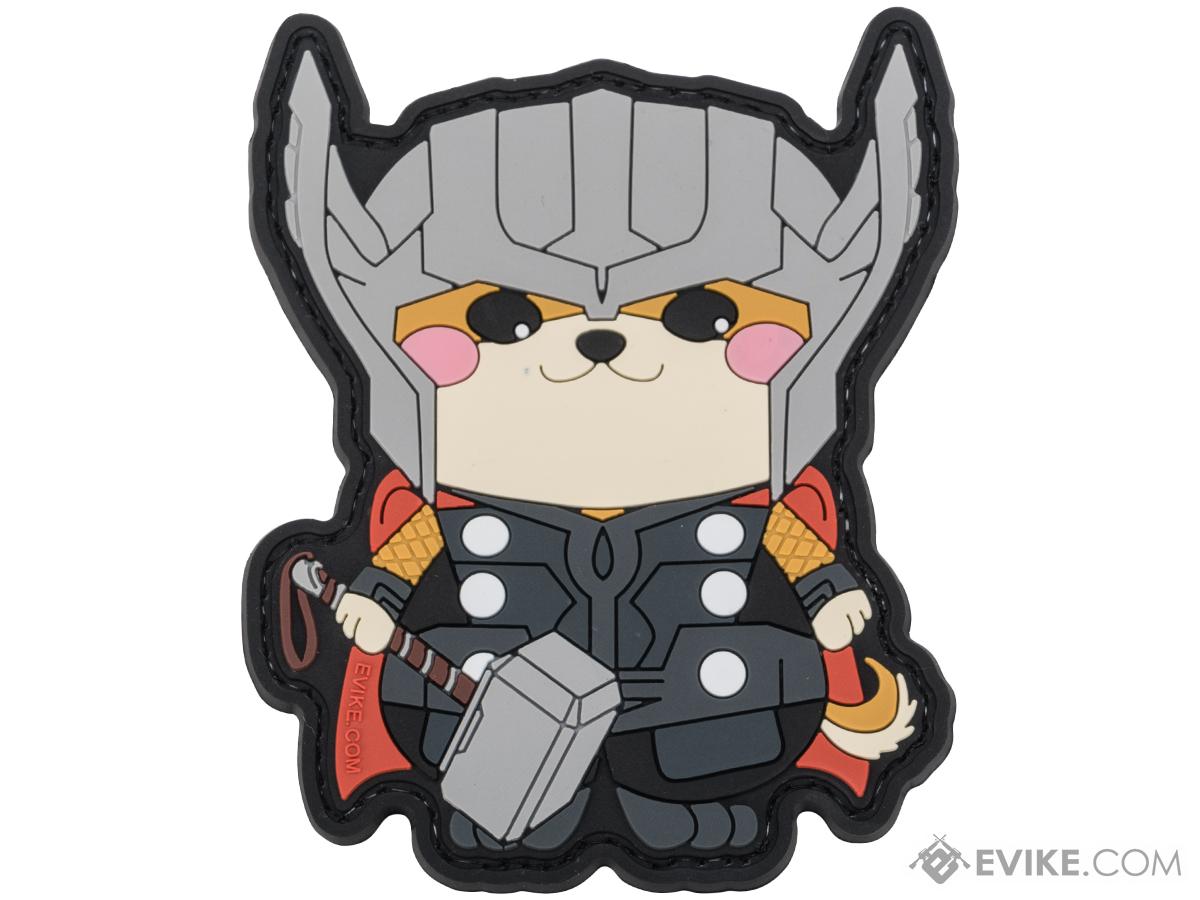 Evike.com The DOGE Hook & Loop PVC Morale Patch (Style: Doge God of Thunder)