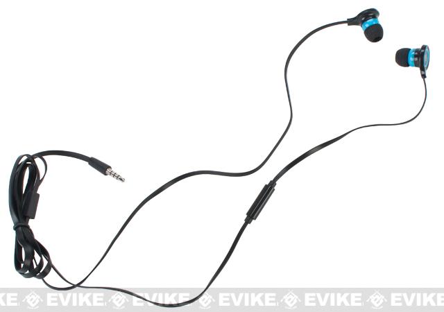 Evike.com EAR-SOFT Mega Bass High Fidelity Head phones System (Smart Phone Ready)