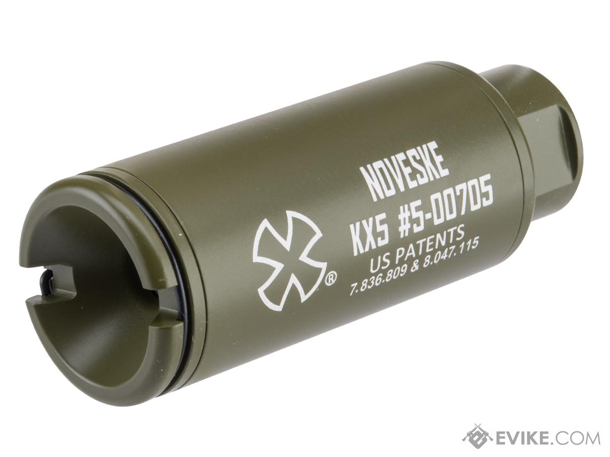 EMG Noveske Flash Hider w/ Built-In Nano Compact Rechargeable Tracer (Model: KX5 / Bazooka Green)