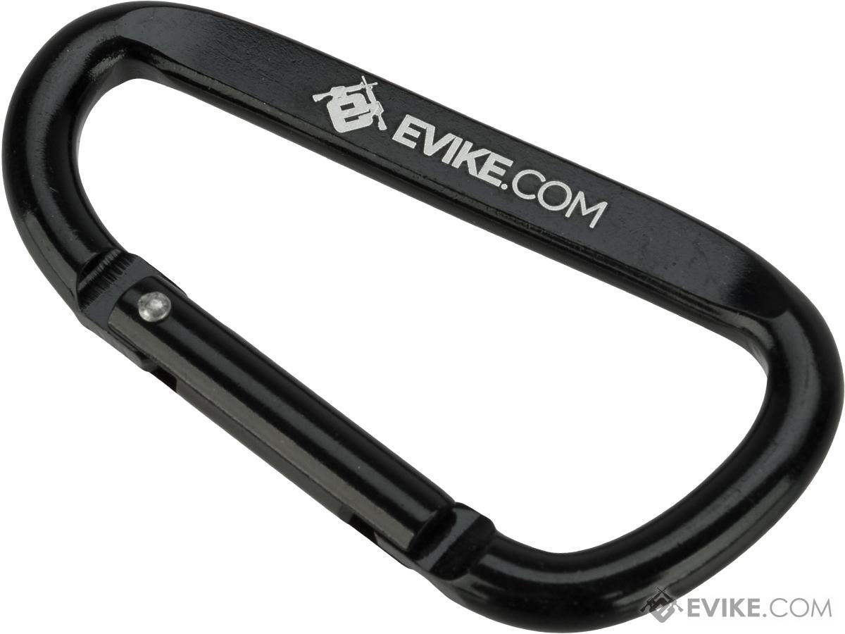 Evike.com Licensed QD Tactical Metal Carabiner Type Keychain (Color: Black)