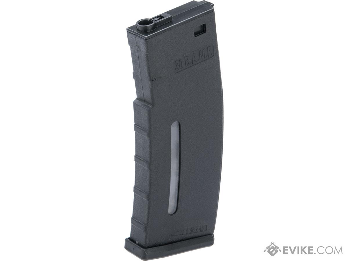 Evike.com BAMF 30rd Polymer MilSim Magazine for M4 / M16 Series Airsoft AEG Rifles (Color: Black / Single)