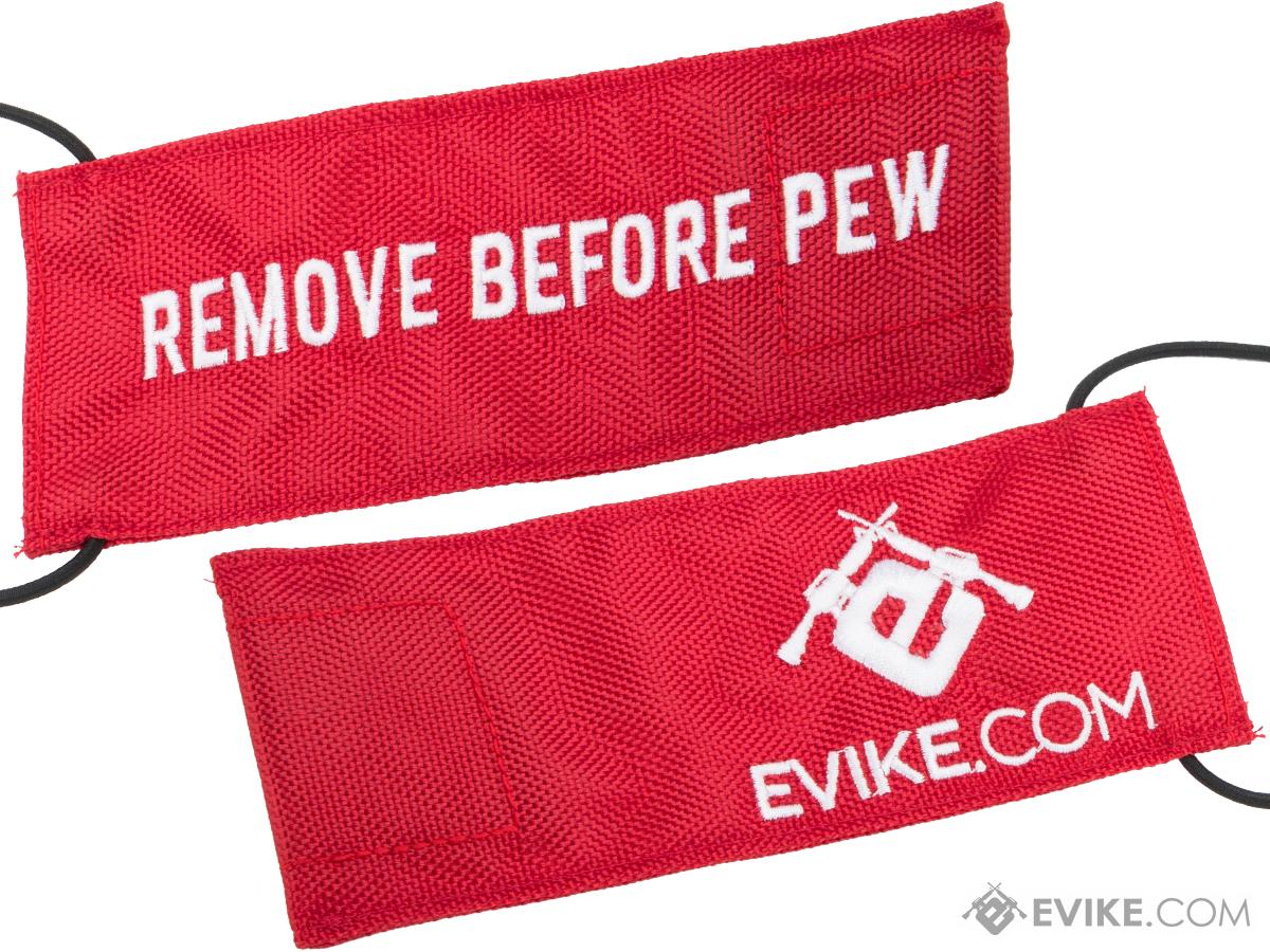 Evike.com Tactical Airsoft Barrel Cover w/ Bungee Cord (Model: RBP / Red / Large)