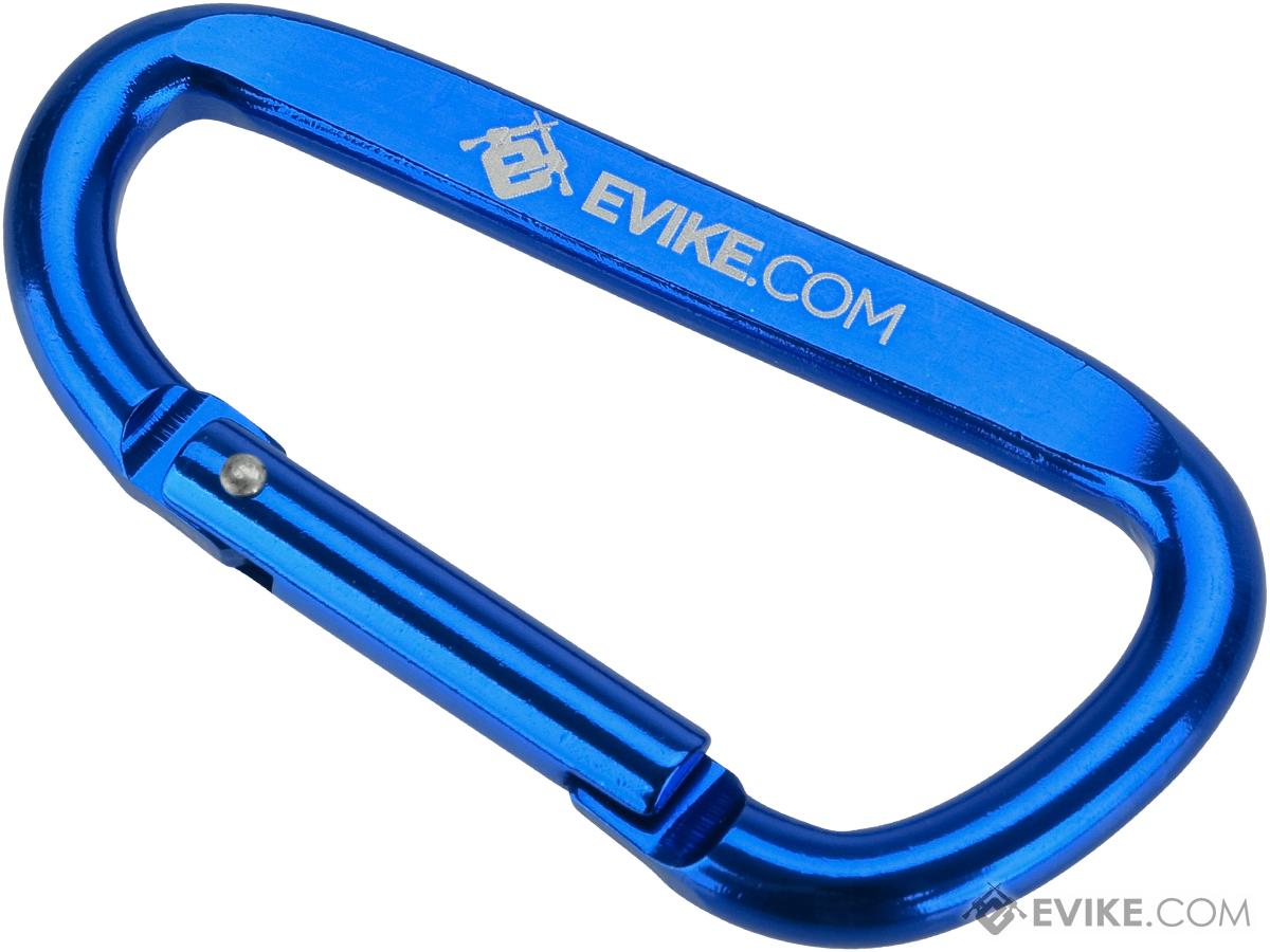 Evike.com Licensed QD Tactical Metal Carabiner Type Keychain (Color: Evike Blue)