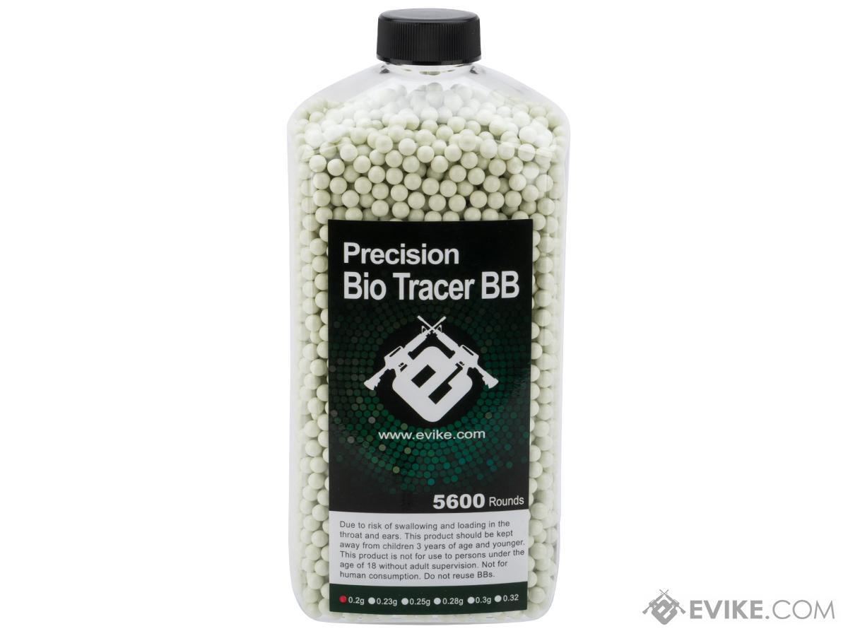 Pre-Order ETA August 2022 Evike.com Biodegradable Match Grade 6mm Airsoft Tracer BBs (Color: Green Tracer / .20g / 5600 Rounds)