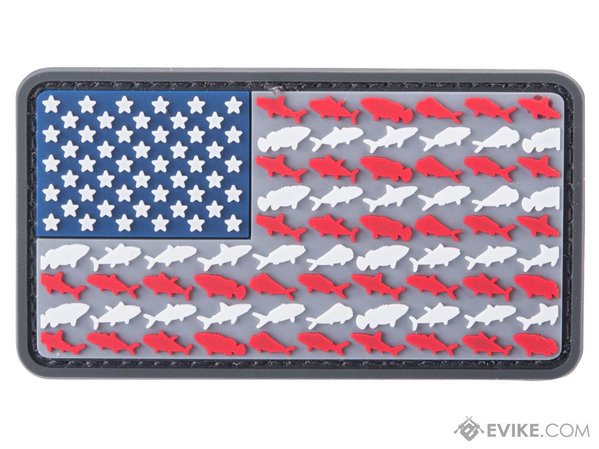 Evike.com US Flag Fish PVC Morale Patch