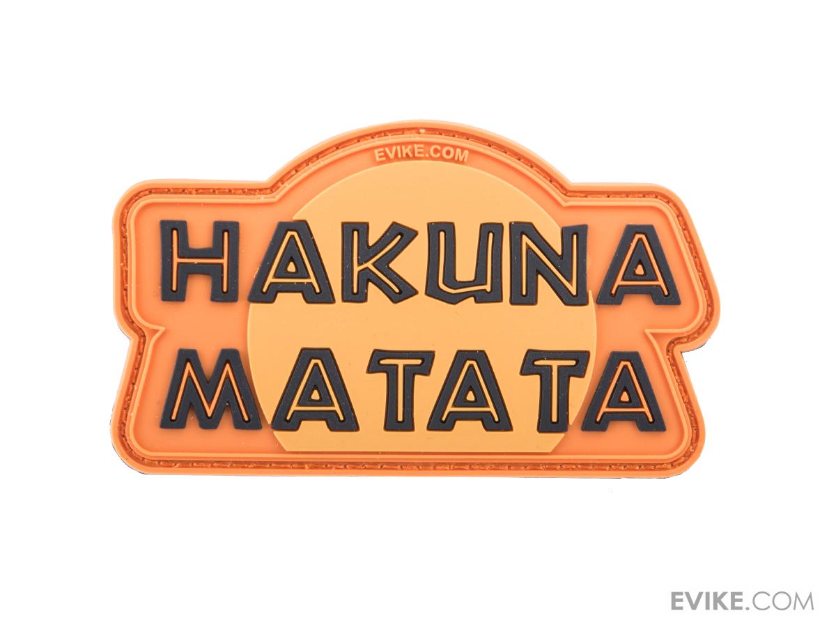 Evike Hakuna Matata PVC Morale Patch Tactical Gear Apparel Patches Evike Hakuna Matata PVC Morale Patch Tactical Gear Apparel Patches