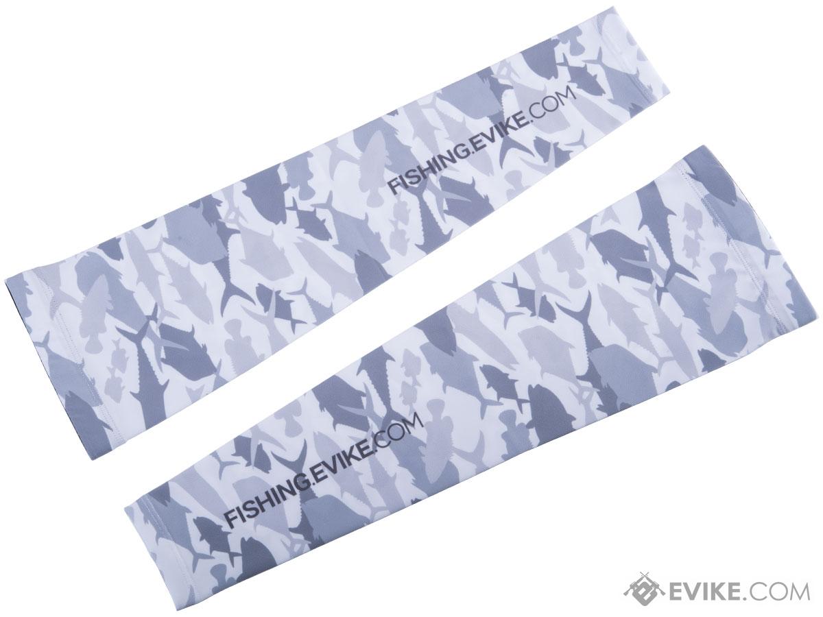 Evike.com Helium Armour UPF50 Body Protective Battle Sleeves for Fishing / Airsoft (Color: White Fish / L-XL)