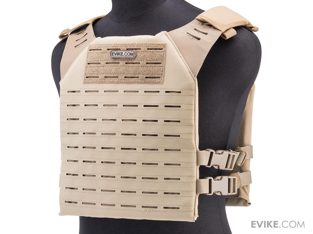 Evike.com Laser Cut BAMF Skull Alpha High Speed Plate Carrier (Color: Tan)