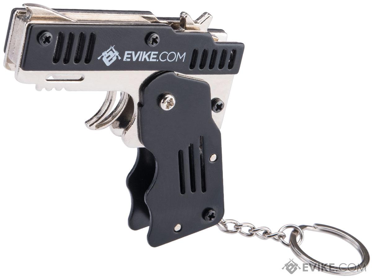 Folding Rubber Band Gun and Keychain, Evike Stuff, eSWAGG
