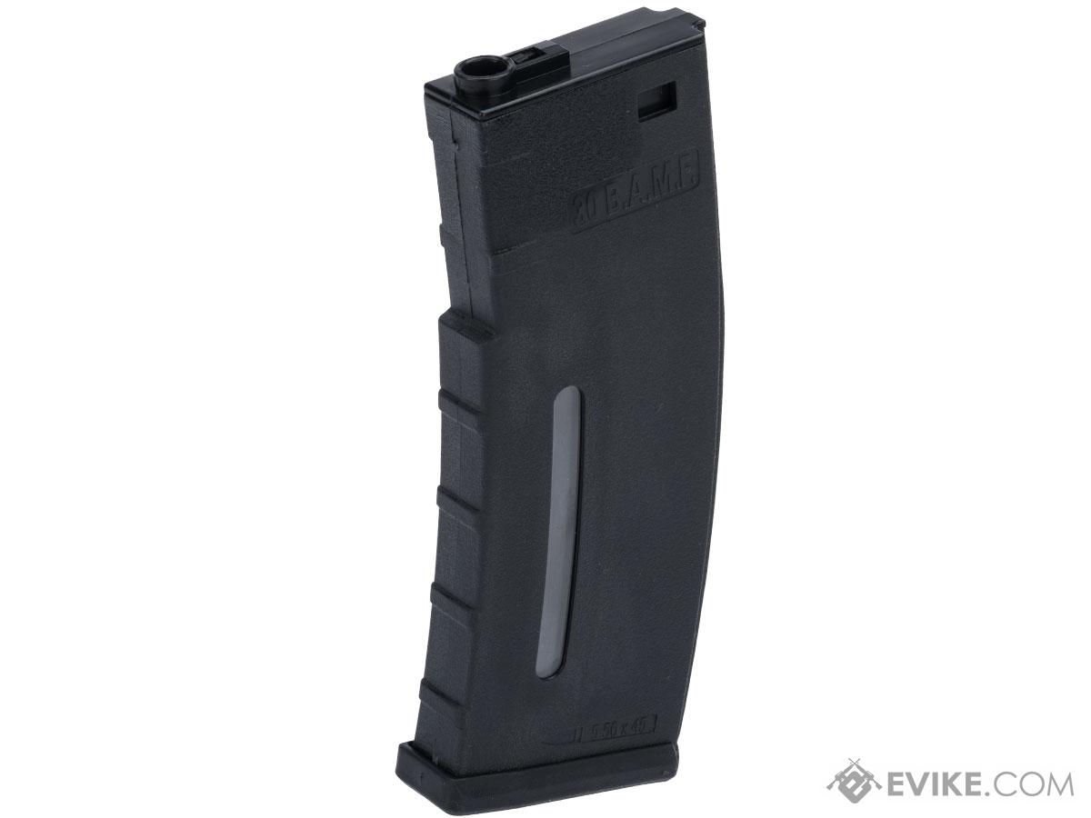 Evike.com BAMF 190rd Polymer Mid-Cap Magazine for M4 / M16 Series Airsoft AEG Rifles (Color: Black / Single Magazine)