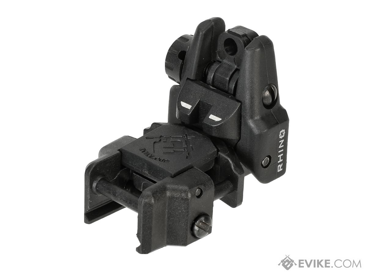 Dual-Profile Rhino Flip-up Rifle / SMG Sight by Evike - Rear Sight (Color: Black)