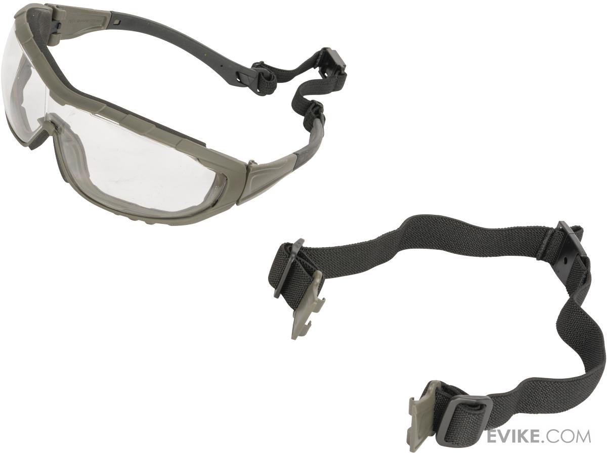 ANSI Rated Axis Tactical Goggles (Color Green Frame / Clear