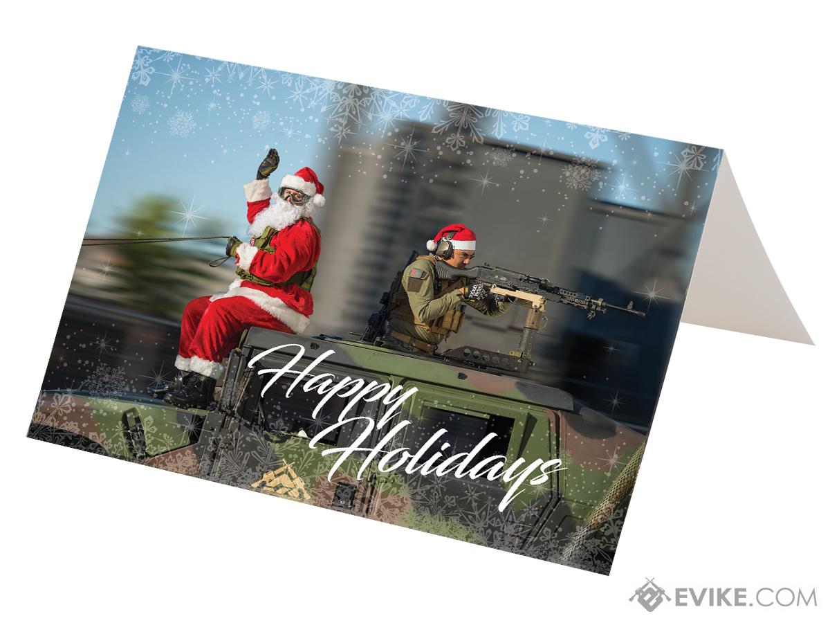 Evike.com Happy Holidays Greeting Card - Tactical Santa & Helper