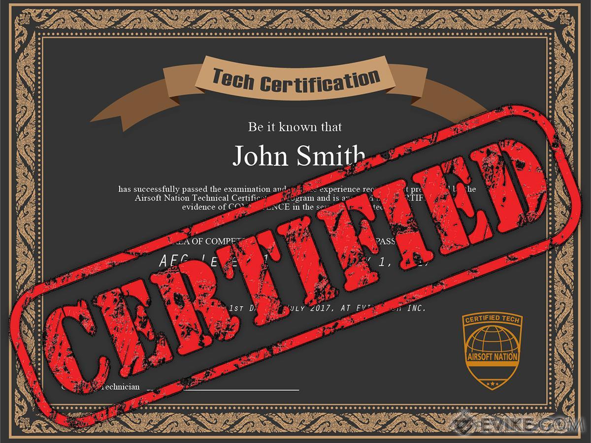 Airsoft Nation Technician Certification Program (Test AEG 1), Airsoft